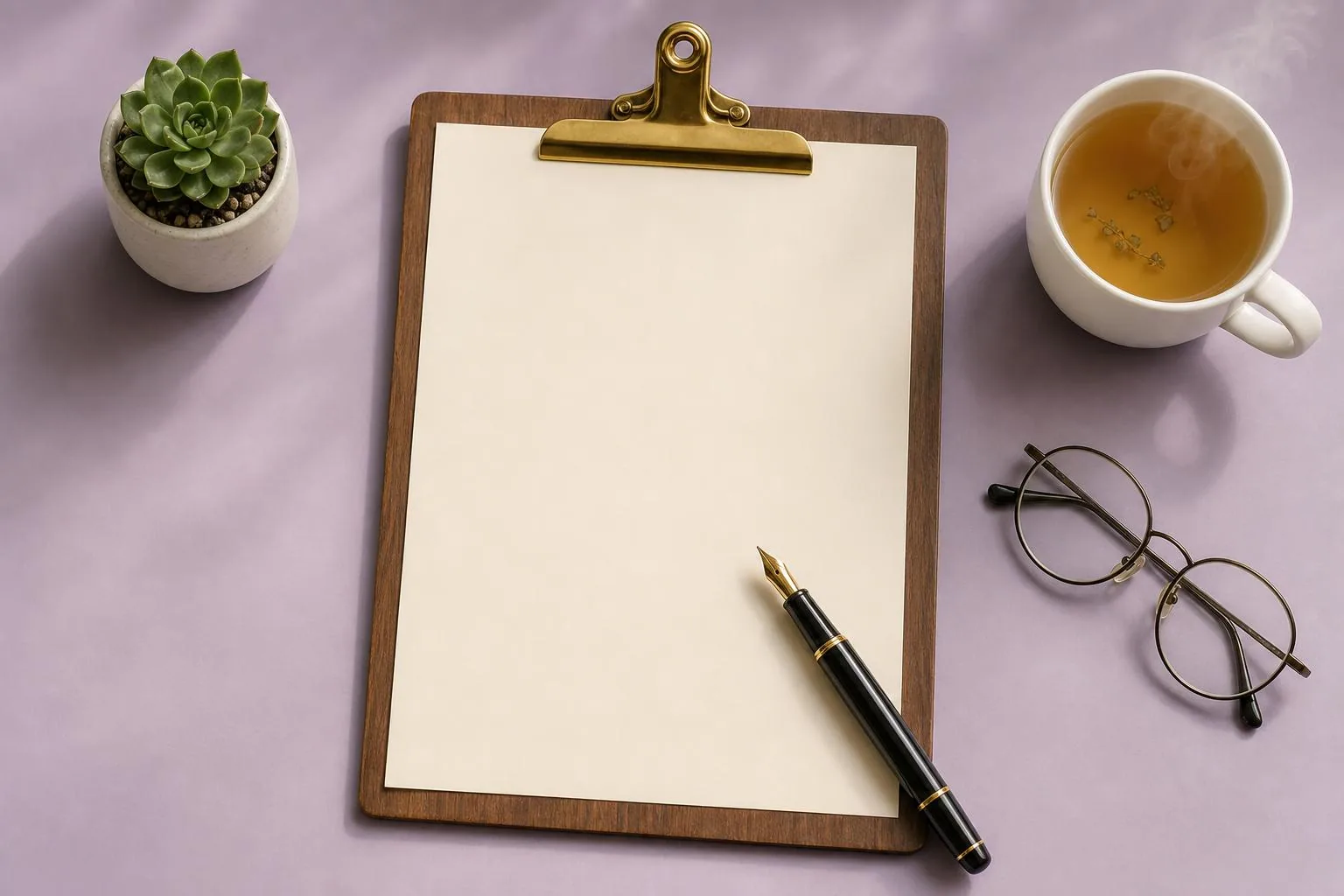 A clean document page with highlighted paragraphs and a small magnifying glass